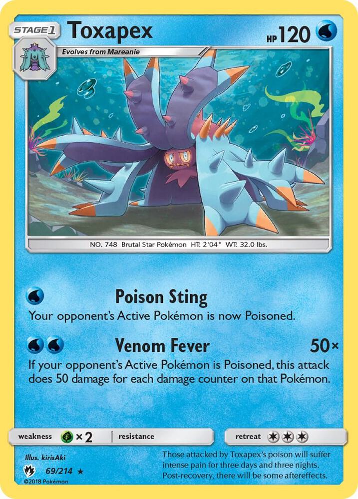 Toxapex 69/214 (SM - Lost Thunder)  | Good Games Adelaide SA