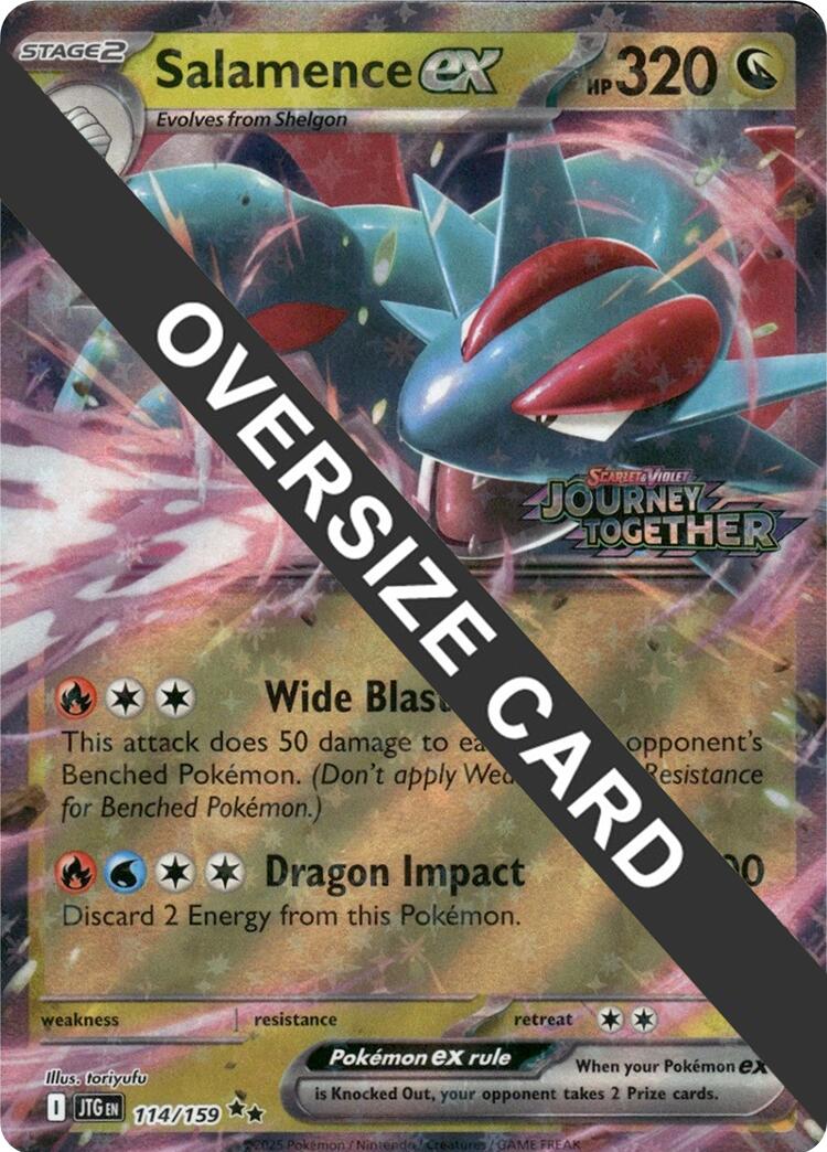 Salamence ex (114/159) (Jumbo Card) [Scarlet & Violet: Journey Together] | Good Games Adelaide SA