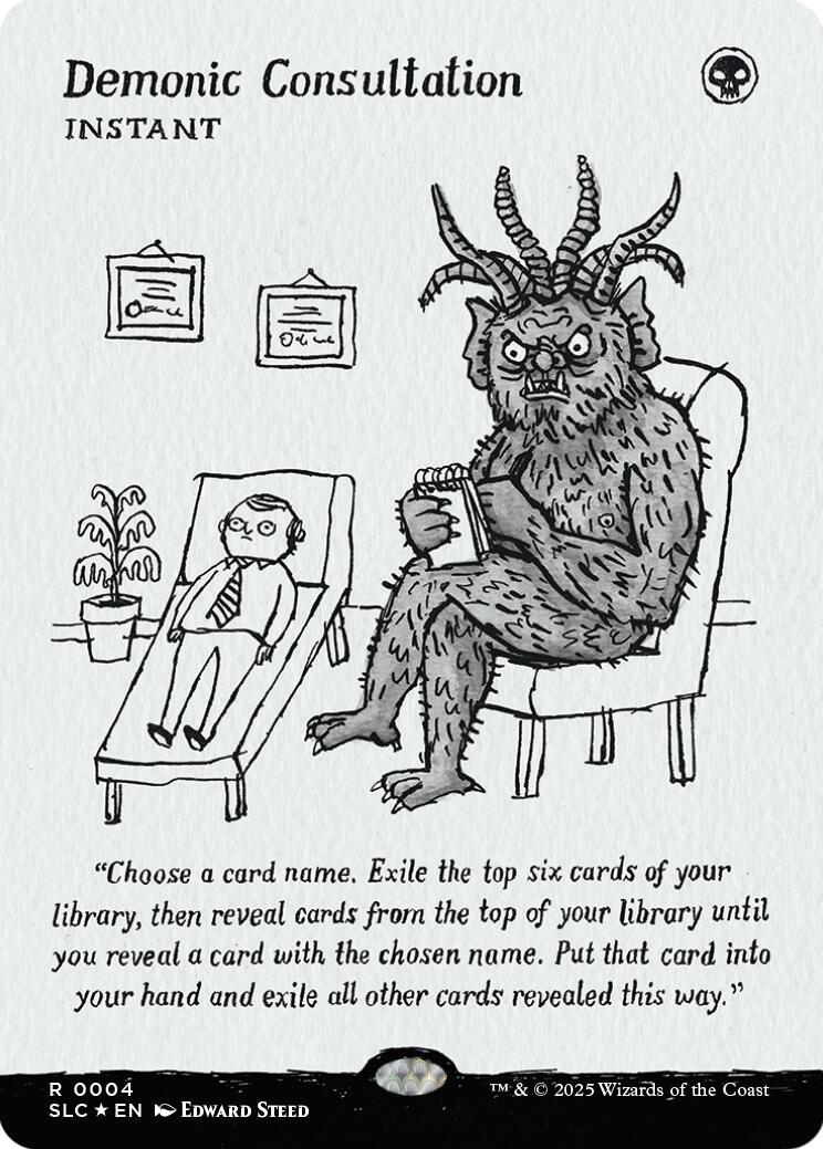 Demonic Consultation (Halo Foil) [Secret Lair Countdown Kit] | Good Games Adelaide SA