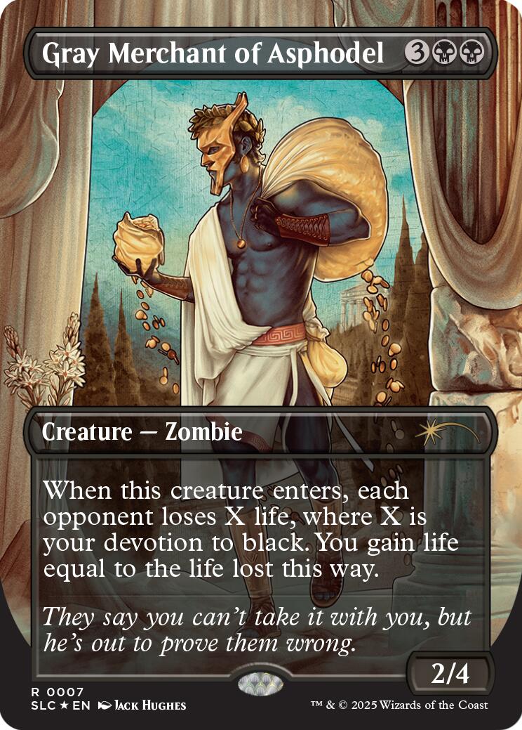 Gray Merchant of Asphodel (Halo Foil) [Secret Lair Countdown Kit] | Good Games Adelaide SA