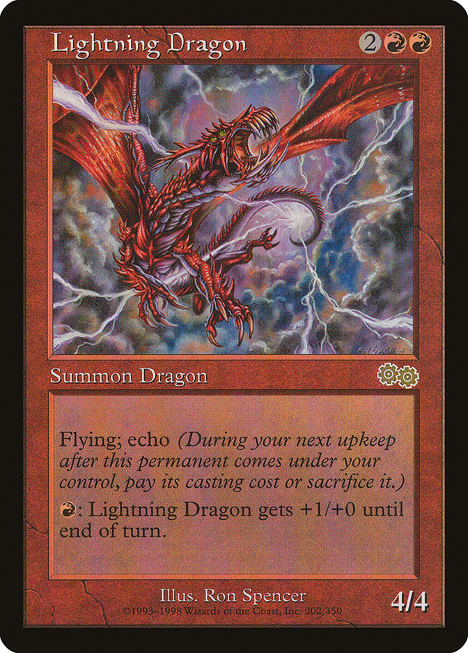 Lightning Dragon [Urza's Saga] | Good Games Adelaide SA
