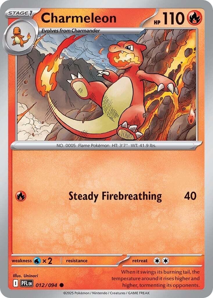 Charmeleon (012/094) [Mega Evolution: Phantasmal Flames] | Good Games Adelaide SA