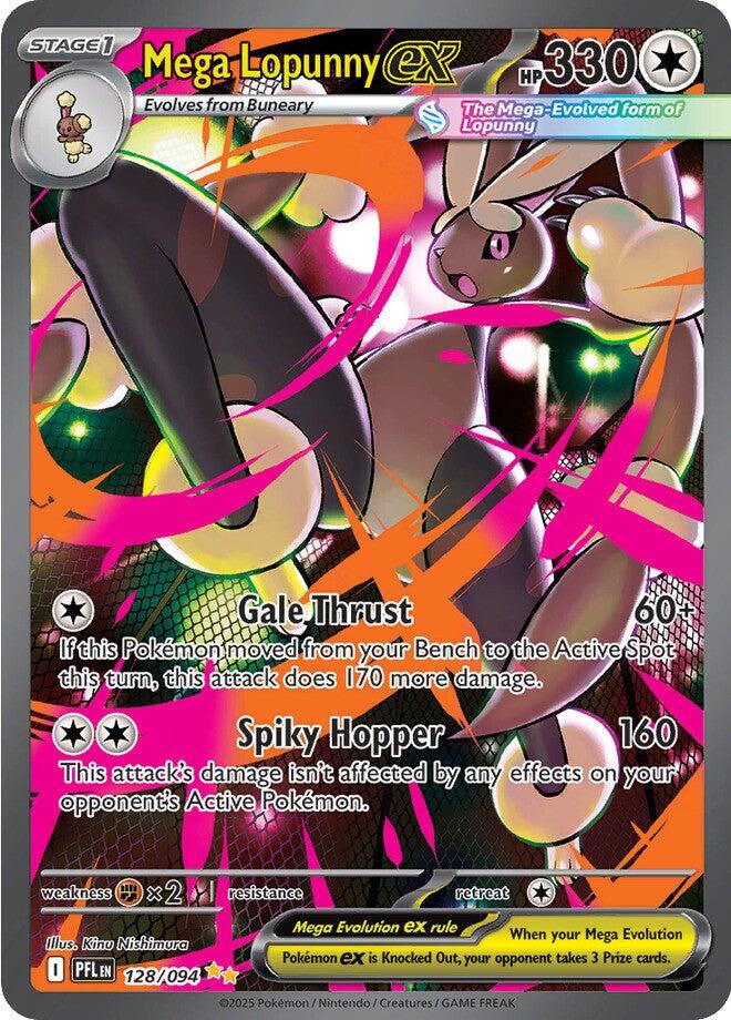 Mega Lopunny ex (128/094) [Mega Evolution: Phantasmal Flames] | Good Games Adelaide SA