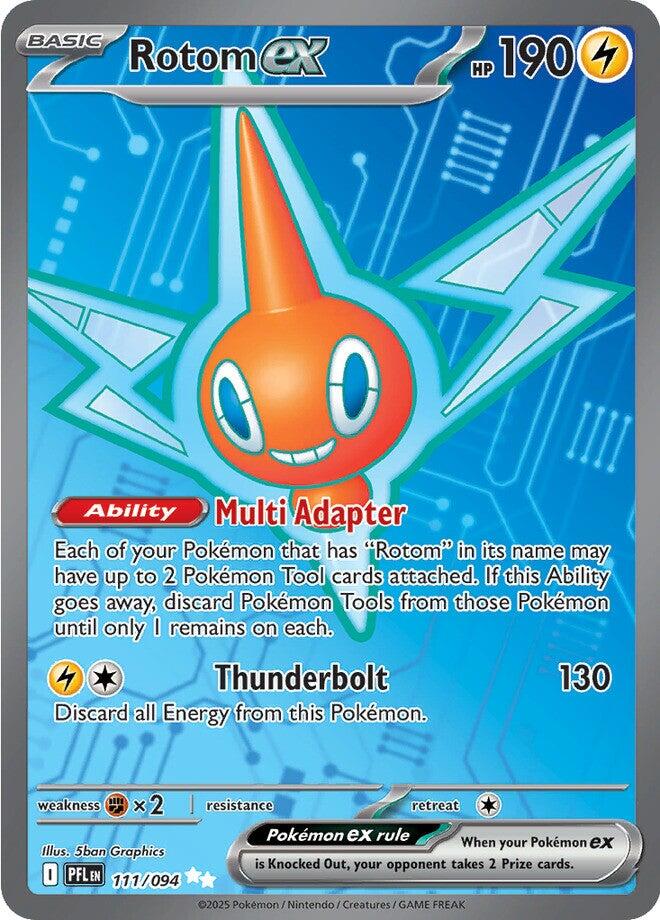 Rotom ex (111/094) [Mega Evolution: Phantasmal Flames] | Good Games Adelaide SA