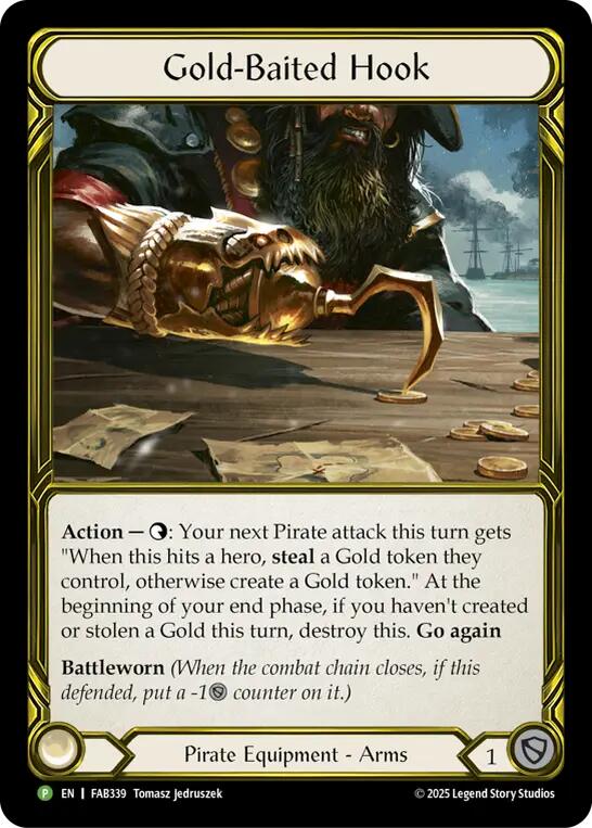 Gold-Baited Hook (Golden) [FAB339] (Promo)  Cold Foil | Good Games Adelaide SA