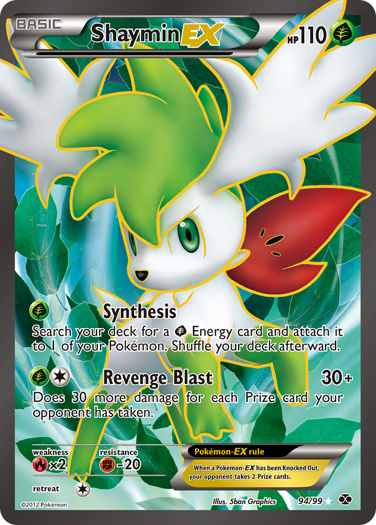 Shaymin EX (94/99) [Black & White: Next Destinies] | Good Games Adelaide SA