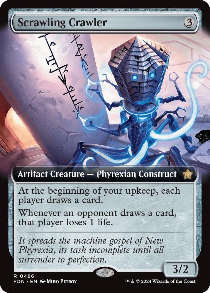 Scrawling Crawler Extended Art 486 (Foundations)  - Extended Art Foil | Good Games Adelaide SA