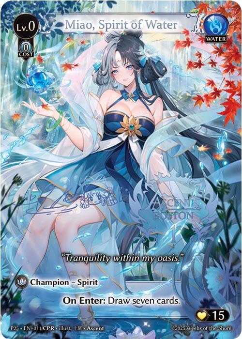 Miao, Spirit of Water (CPR) (011) [Promotional Cards] | Good Games Adelaide SA