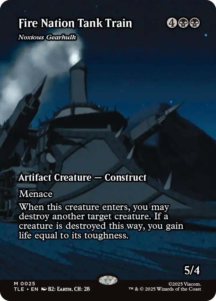 Fire Nation Tank Train - Noxious Gearhulk (Borderless) [Avatar: The Last Airbender: Eternal-Legal] | Good Games Adelaide SA