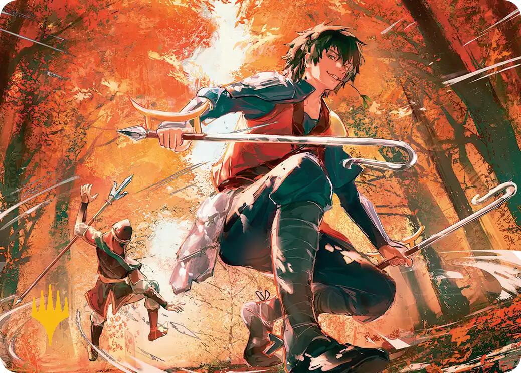 Jet, Rebel Leader Art Card (Gold-Stamped Planeswalker Symbol) [Avatar: The Last Airbender Art Series] | Good Games Adelaide SA