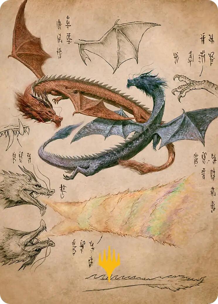 Ran and Shaw Art Card (Gold-Stamped Planeswalker Symbol) [Avatar: The Last Airbender Art Series] | Good Games Adelaide SA