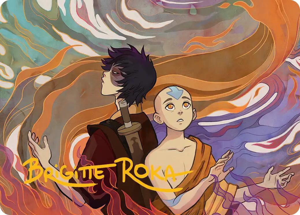 Fated Firepower Art Card (Gold-Stamped Signature) [Avatar: The Last Airbender Art Series] | Good Games Adelaide SA