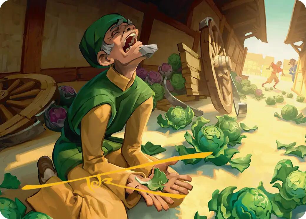 Unlucky Cabbage Merchant Art Card (Gold-Stamped Signature) [Avatar: The Last Airbender Art Series] | Good Games Adelaide SA