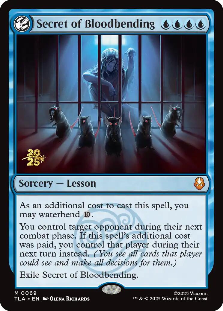 Secret of Bloodbending [Avatar: The Last Airbender Prerelease Cards] | Good Games Adelaide SA