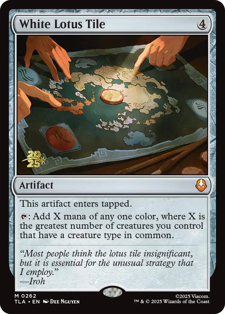 White Lotus Tile [Avatar: The Last Airbender Prerelease Cards] | Good Games Adelaide SA