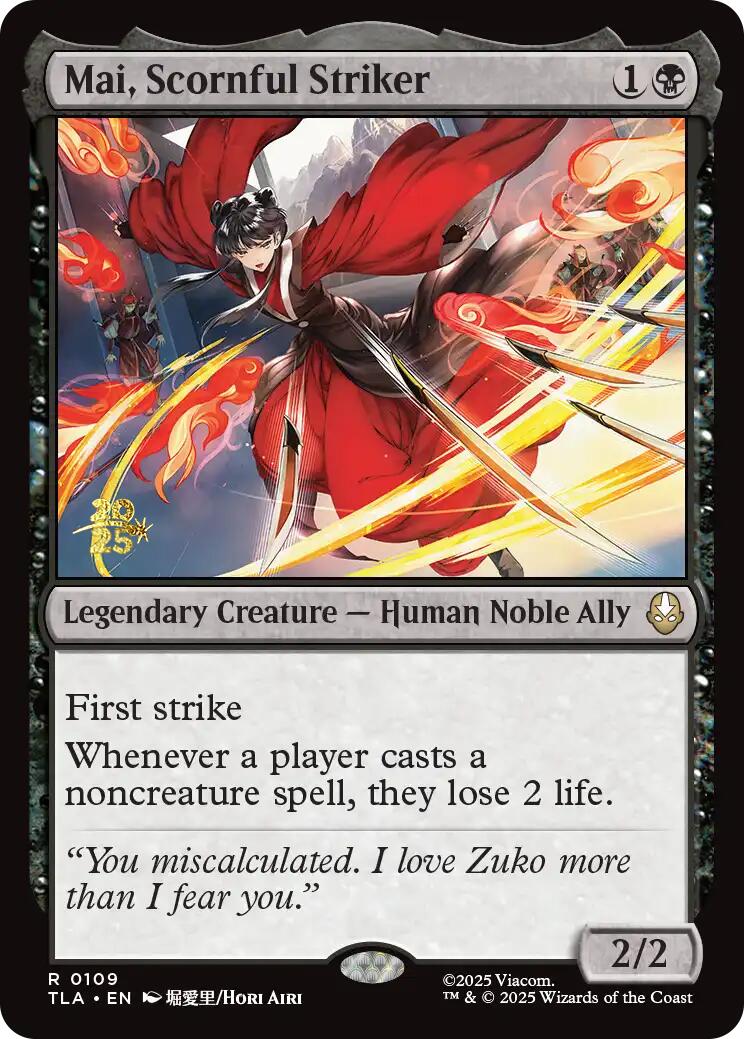 Mai, Scornful Striker [Avatar: The Last Airbender Prerelease Cards] | Good Games Adelaide SA