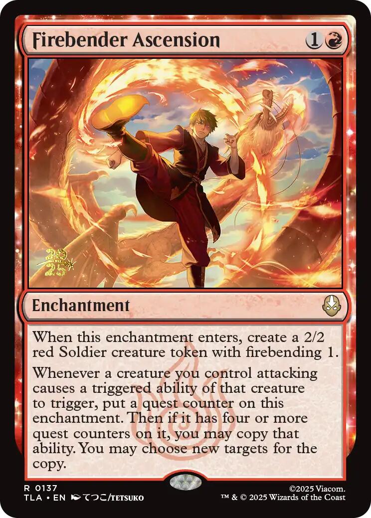 Firebender Ascension [Avatar: The Last Airbender Prerelease Cards] | Good Games Adelaide SA