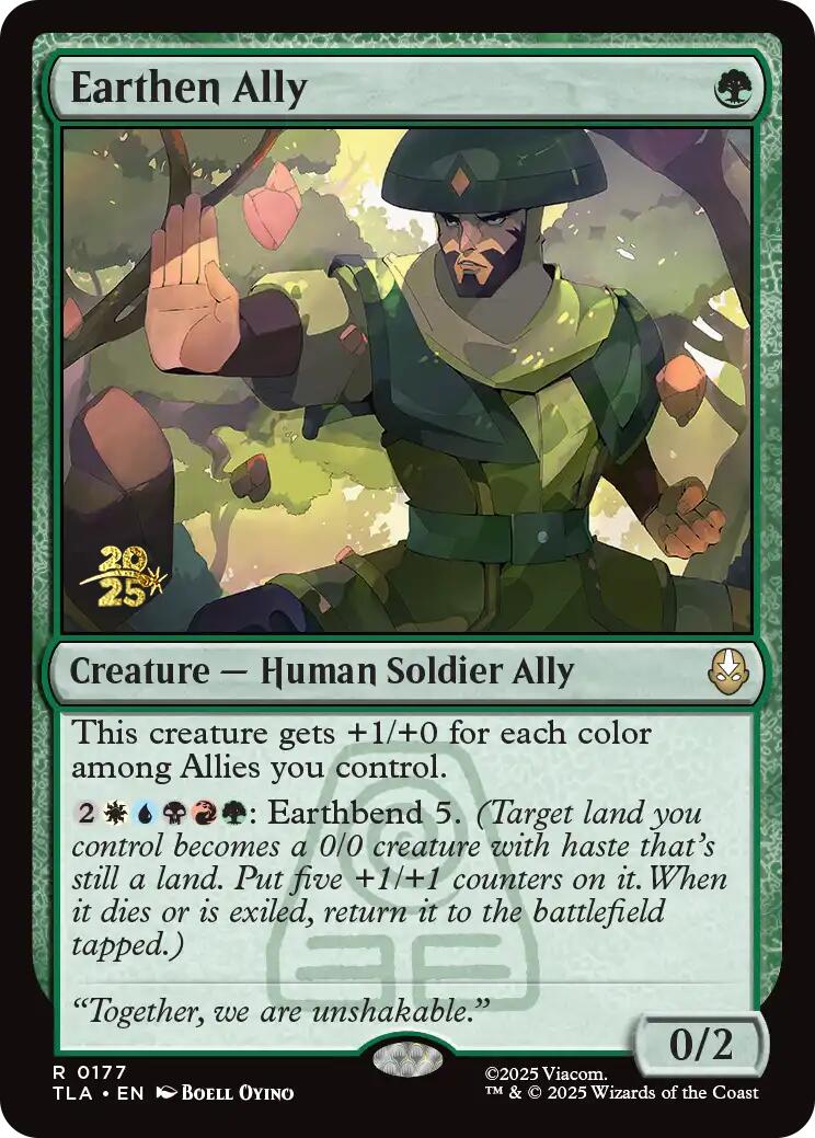 Earthen Ally [Avatar: The Last Airbender Prerelease Cards] | Good Games Adelaide SA
