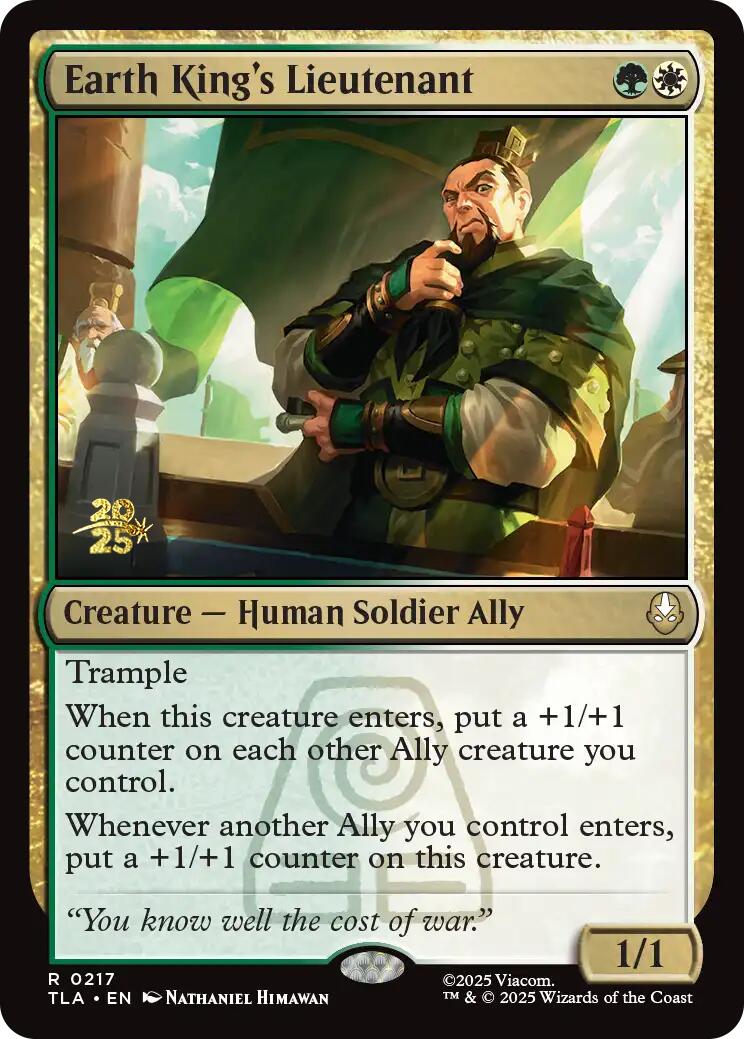 Earth King's Lieutenant [Avatar: The Last Airbender Prerelease Cards] | Good Games Adelaide SA
