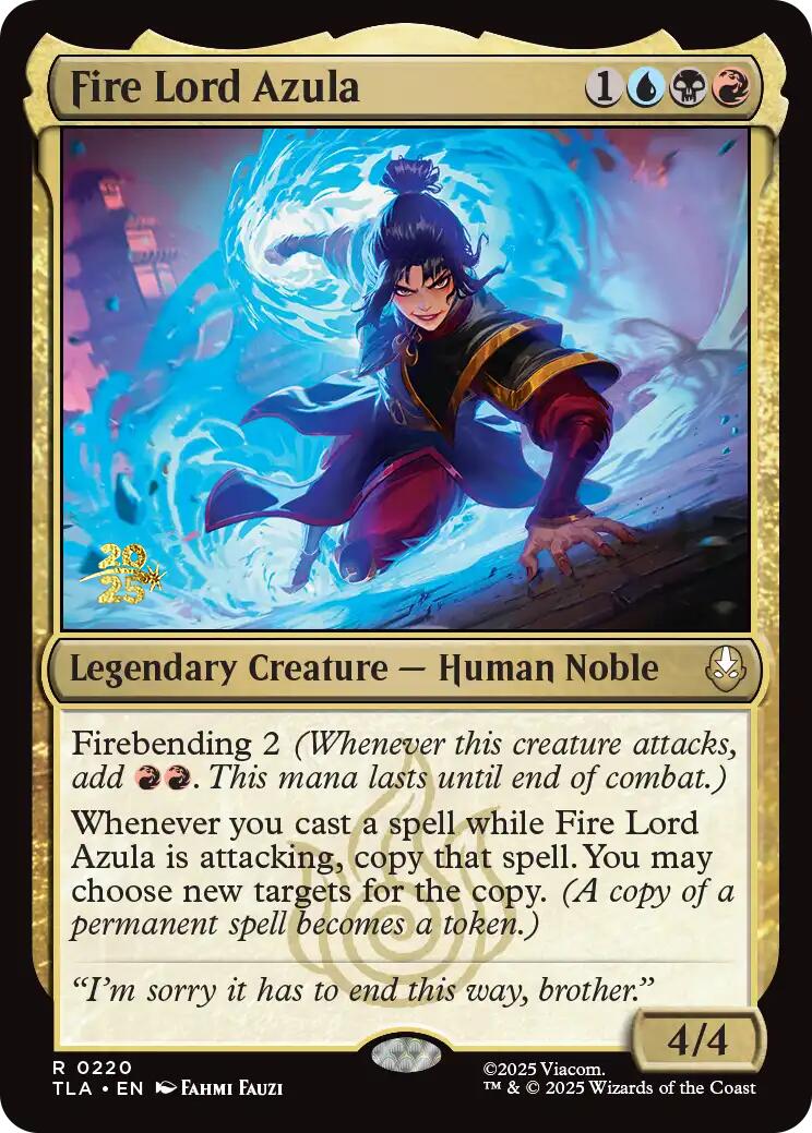 Fire Lord Azula [Avatar: The Last Airbender Prerelease Cards] | Good Games Adelaide SA
