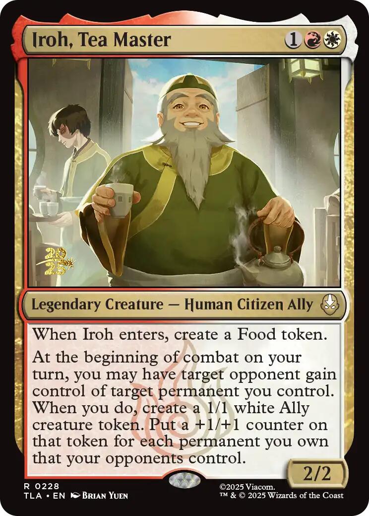 Iroh, Tea Master [Avatar: The Last Airbender Prerelease Cards] | Good Games Adelaide SA