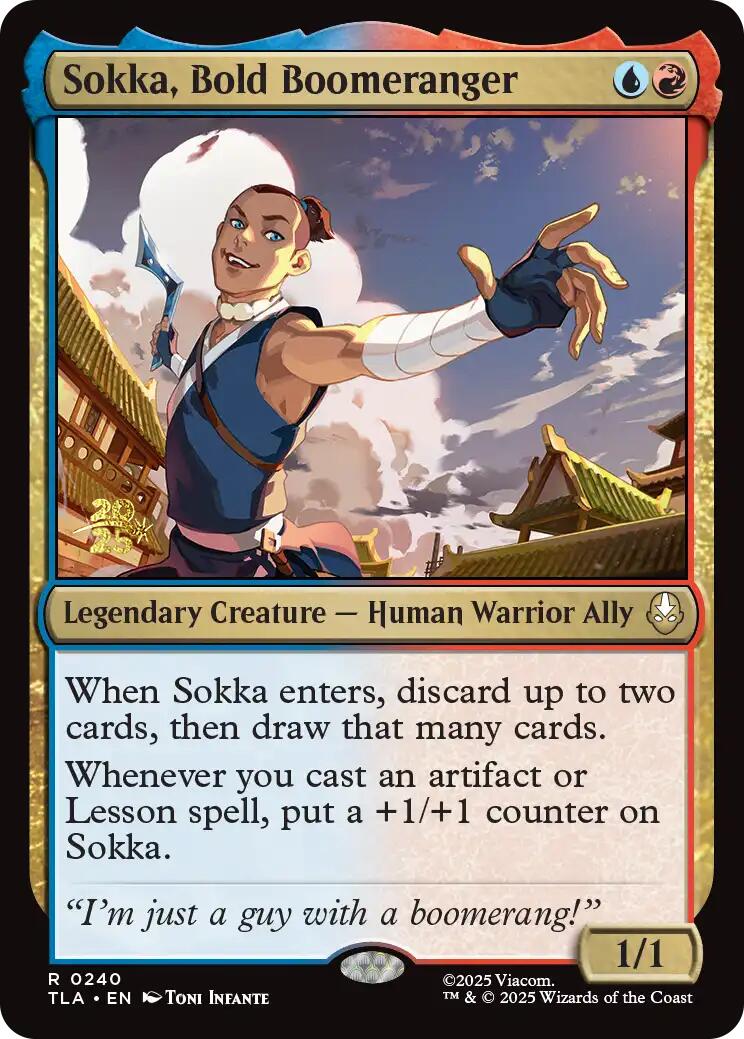 Sokka, Bold Boomeranger [Avatar: The Last Airbender Prerelease Cards] | Good Games Adelaide SA