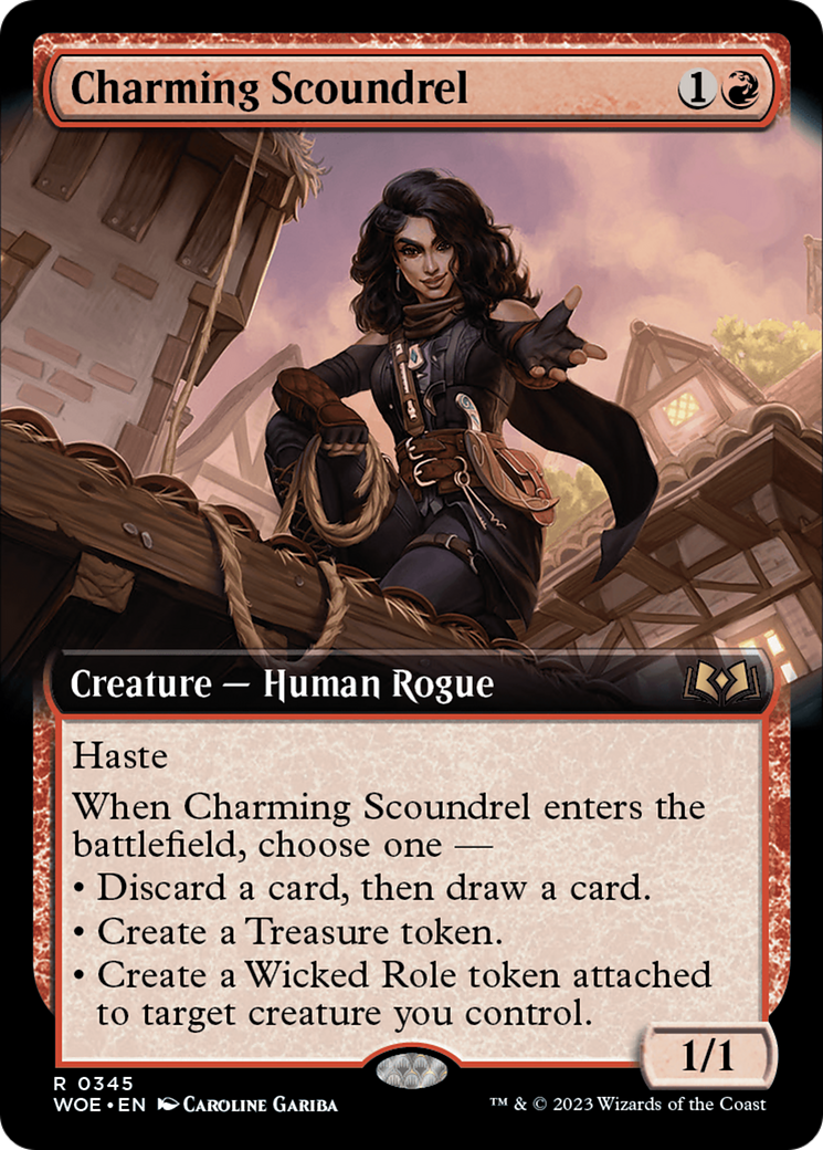 Charming Scoundrel (Extended Art) [Wilds of Eldraine] | Good Games Adelaide SA