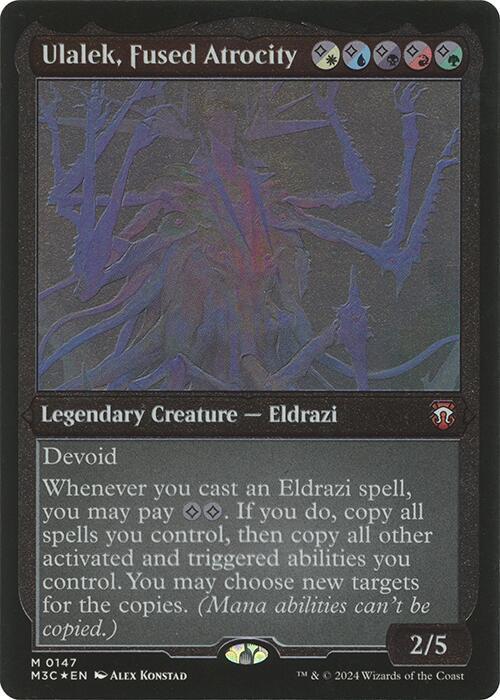 Ulalek Fused Atrocity Display Commander Thick Stock 147 (Commander: Modern Horizons 3)  - Foil | Good Games Adelaide SA