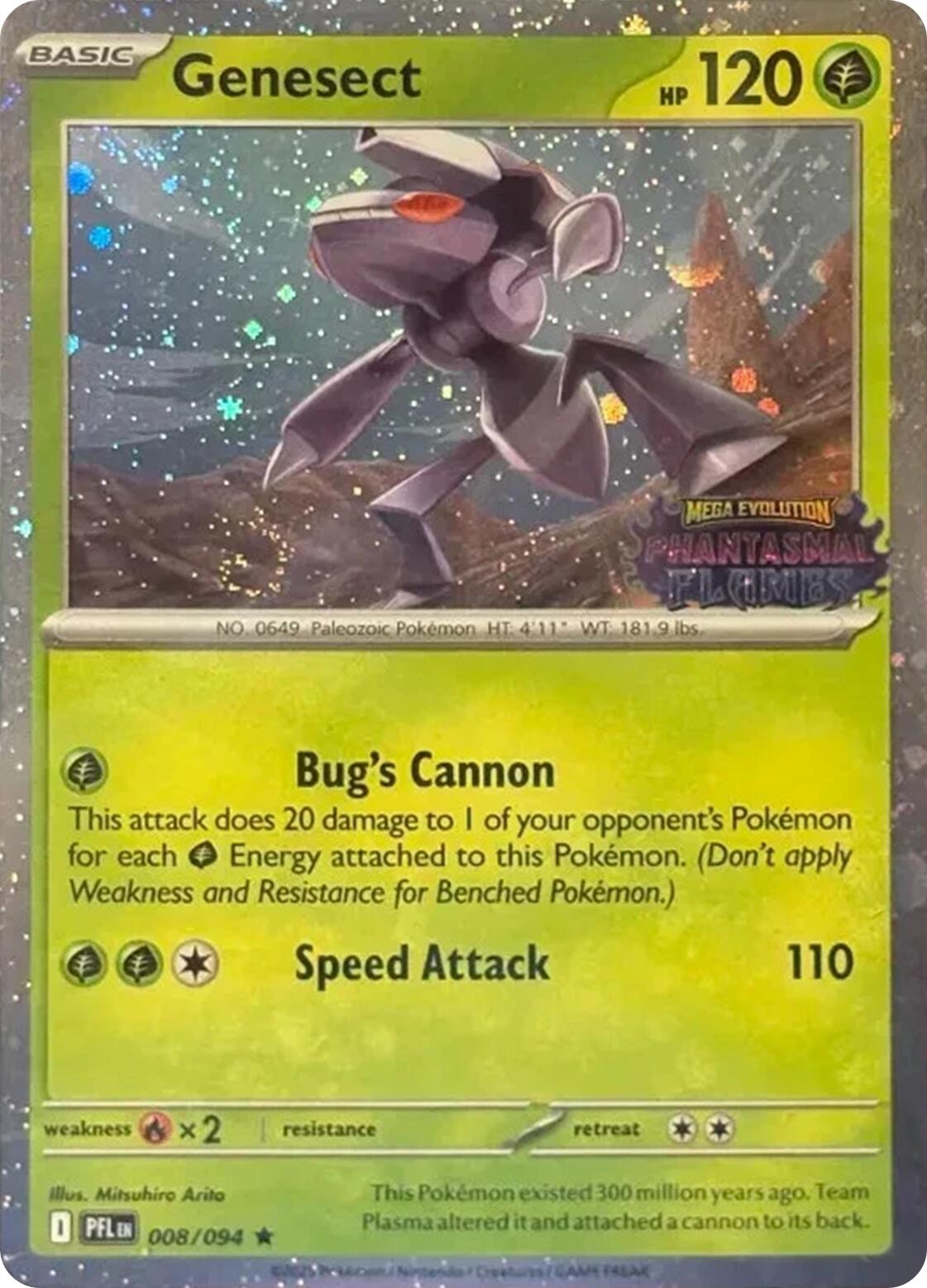 Genesect (008/094) (Cosmos Holo) (Best Buy Exclusive) [Miscellaneous Cards] | Good Games Adelaide SA