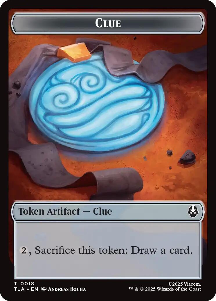 Ally (0007) // Clue (0018) Double-Sided Token [Avatar: The Last Airbender Tokens] | Good Games Adelaide SA