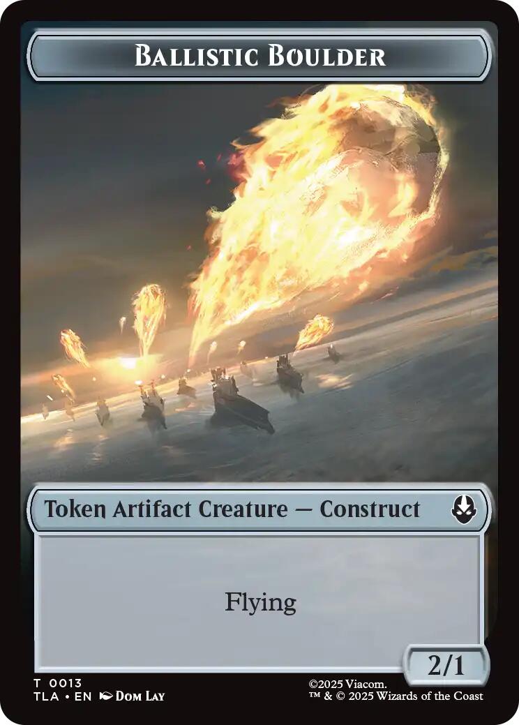 Ballistic Boulder // Soldier (0011) Double-Sided Token [Avatar: The Last Airbender Tokens] | Good Games Adelaide SA