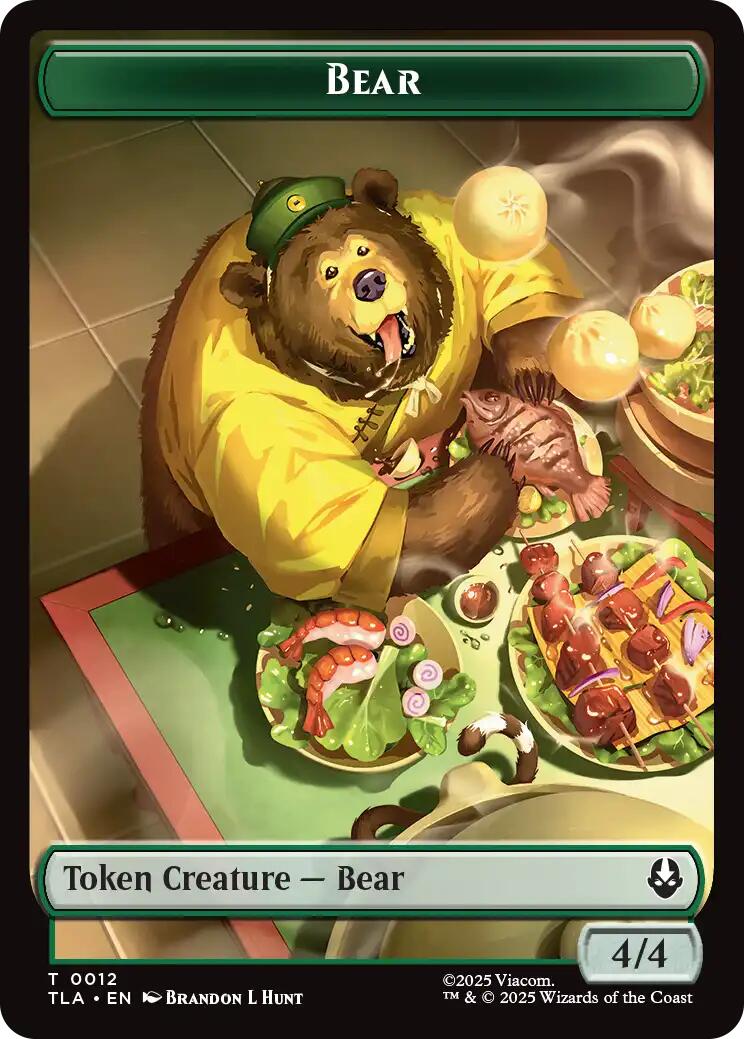 Bear // Food (0020) Double-Sided Token [Avatar: The Last Airbender Tokens] | Good Games Adelaide SA