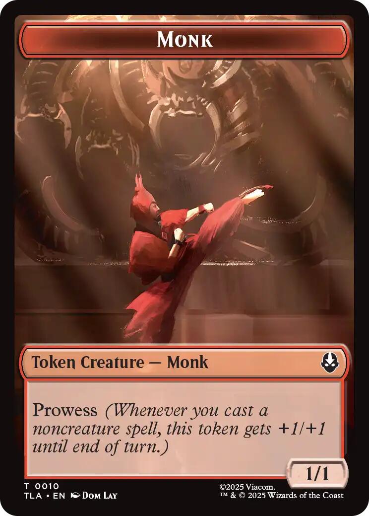 Monk // Food (0021) Double-Sided Token [Avatar: The Last Airbender Tokens] | Good Games Adelaide SA