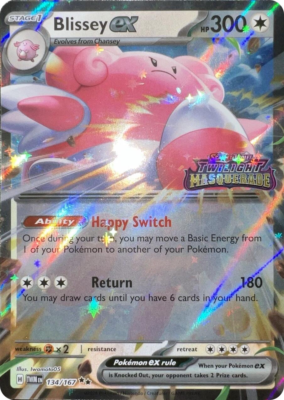 Blissey ex (134/167) (Cosmos Holo) [Scarlet & Violet: Twilight Masquerade] | Good Games Adelaide SA
