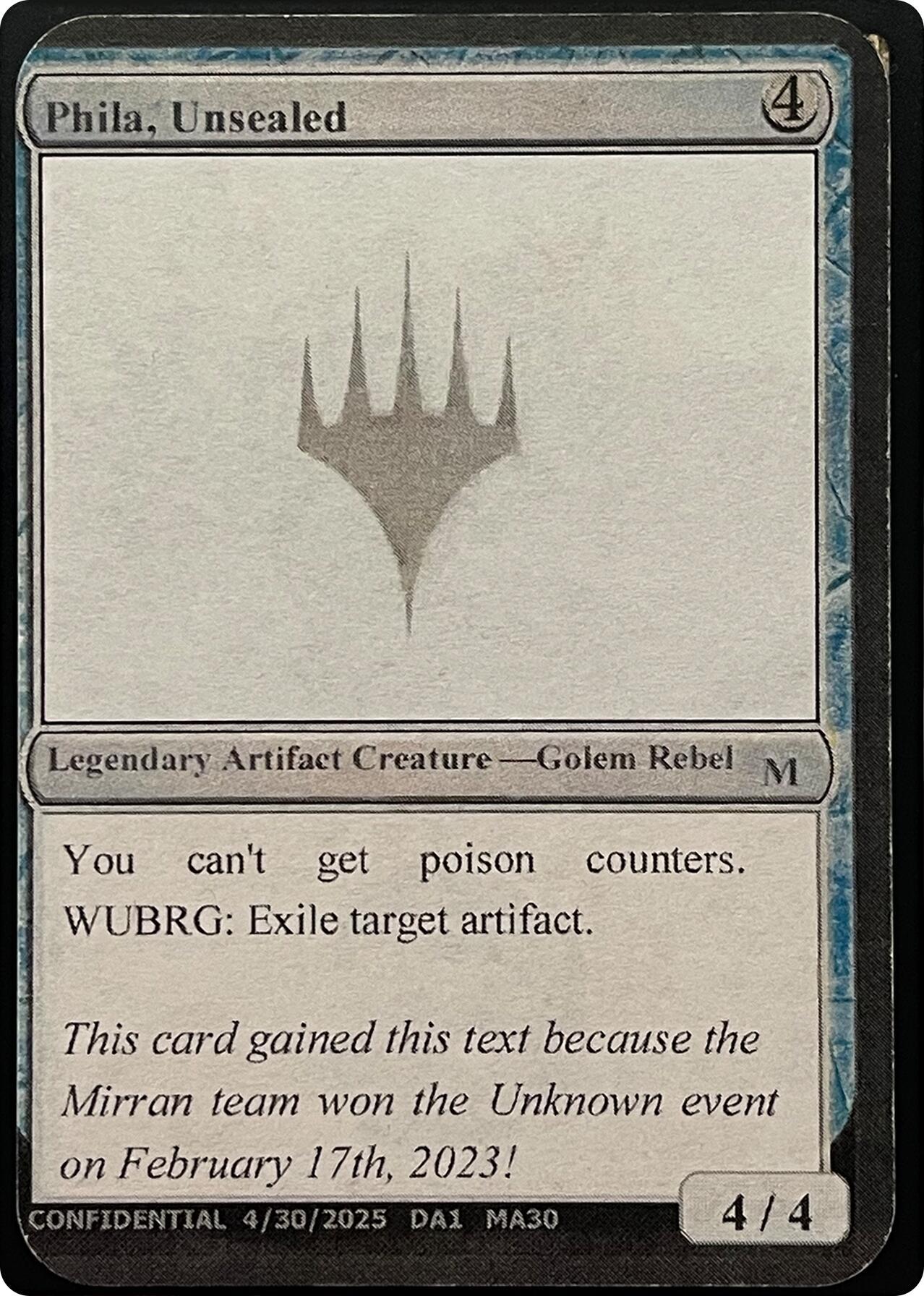 Phila, Unsealed (Reprint) [Unknown Event] | Good Games Adelaide SA