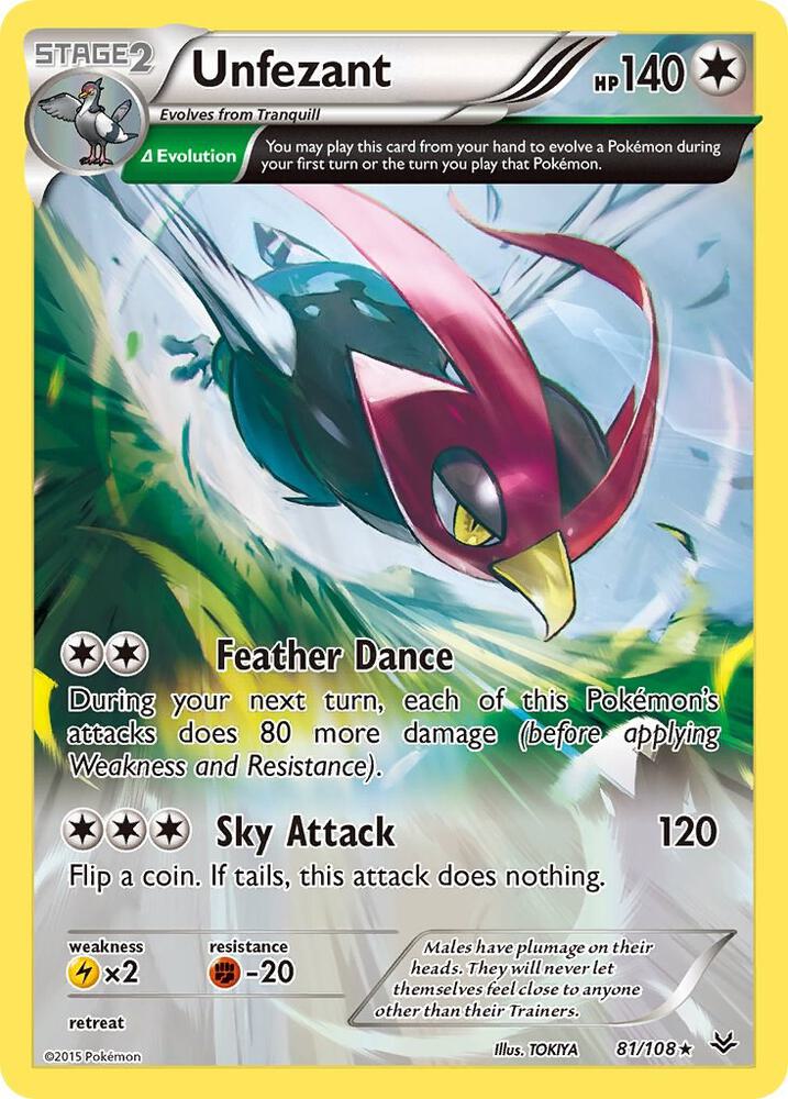 Unfezant Delta 81/108 (XY - Roaring Skies)  | Good Games Adelaide SA
