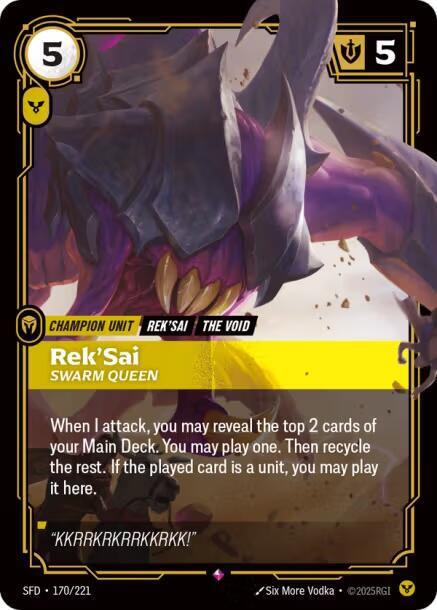 Rek'Sai - Swarm Queen [Spiritforged] (170/221) | Good Games Adelaide SA