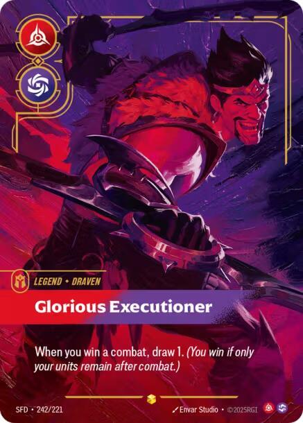 Draven - Glorious Executioner (Overnumbered) [Spiritforged] (242/221) | Good Games Adelaide SA