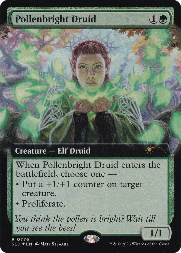 Pollenbright Druid Extended Art 776 (Secret Lair Drop Series)  - Foil | Good Games Adelaide SA