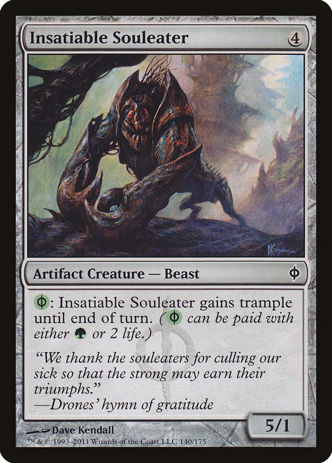 Insatiable Souleater 140 (New Phyrexia)  - Foil | Good Games Adelaide SA