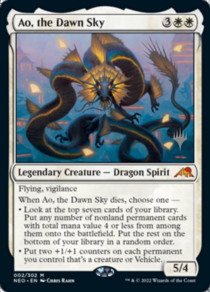 Ao, the Dawn Sky (Promo Pack) [Kamigawa: Neon Dynasty Promos] | Good Games Adelaide SA