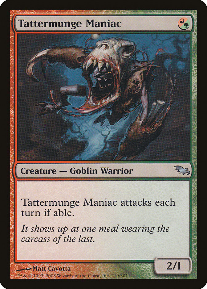 Tattermunge Maniac 219 (Shadowmoor)  - Foil | Good Games Adelaide SA