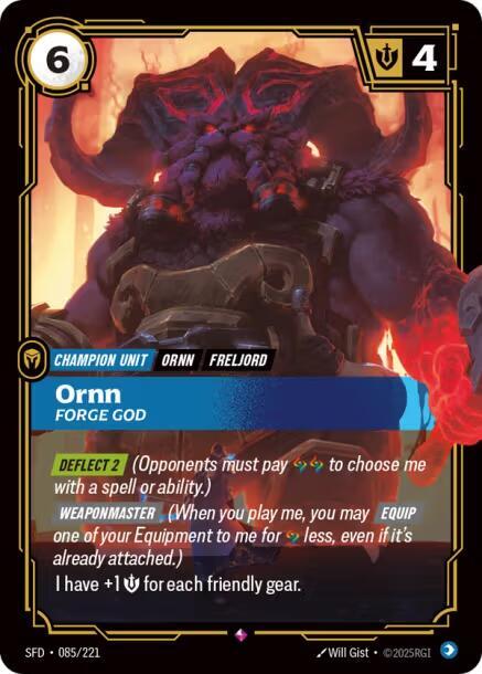 Ornn - Forge God [Spiritforged] (085/221) | Good Games Adelaide SA