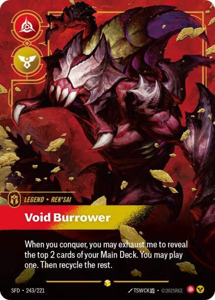 Rek'sai - Void Burrower (Overnumbered) [Spiritforged] (243/221) | Good Games Adelaide SA
