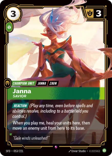 Janna - Savior [Spiritforged] (053/221) | Good Games Adelaide SA