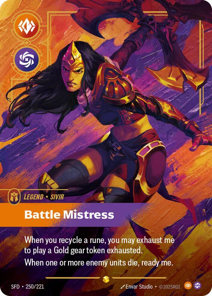 Sivir - Battle Mistress (Overnumbered) [Spiritforged] (250/221) | Good Games Adelaide SA
