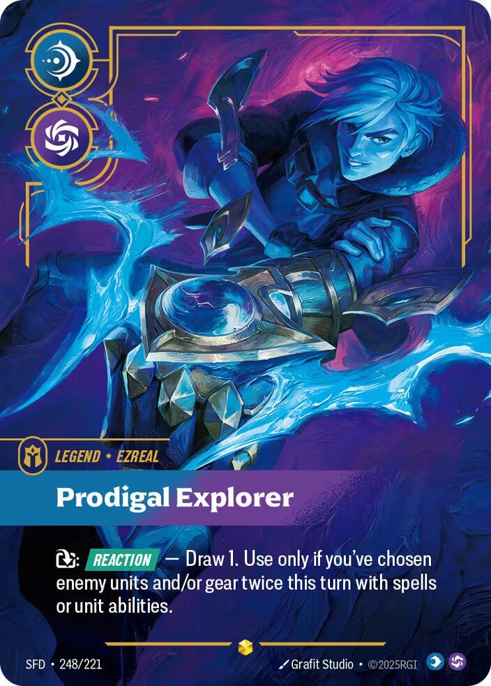 Ezreal - Prodigal Explorer (Overnumbered) [Spiritforged] (248/221) | Good Games Adelaide SA