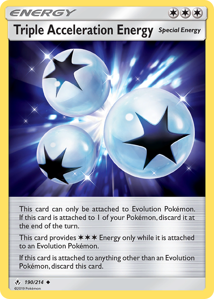 Triple Acceleration Energy (190/214) [Sun & Moon: Unbroken Bonds] | Good Games Adelaide SA