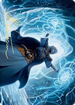Frost Augur Art Card Gold Stamped Signature 14 (Art Series: Kaldheim)  | Good Games Adelaide SA