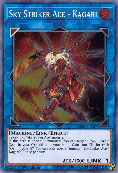 Sky Striker Ace - Kagari [DASA-EN027] Super Rare | Good Games Adelaide SA